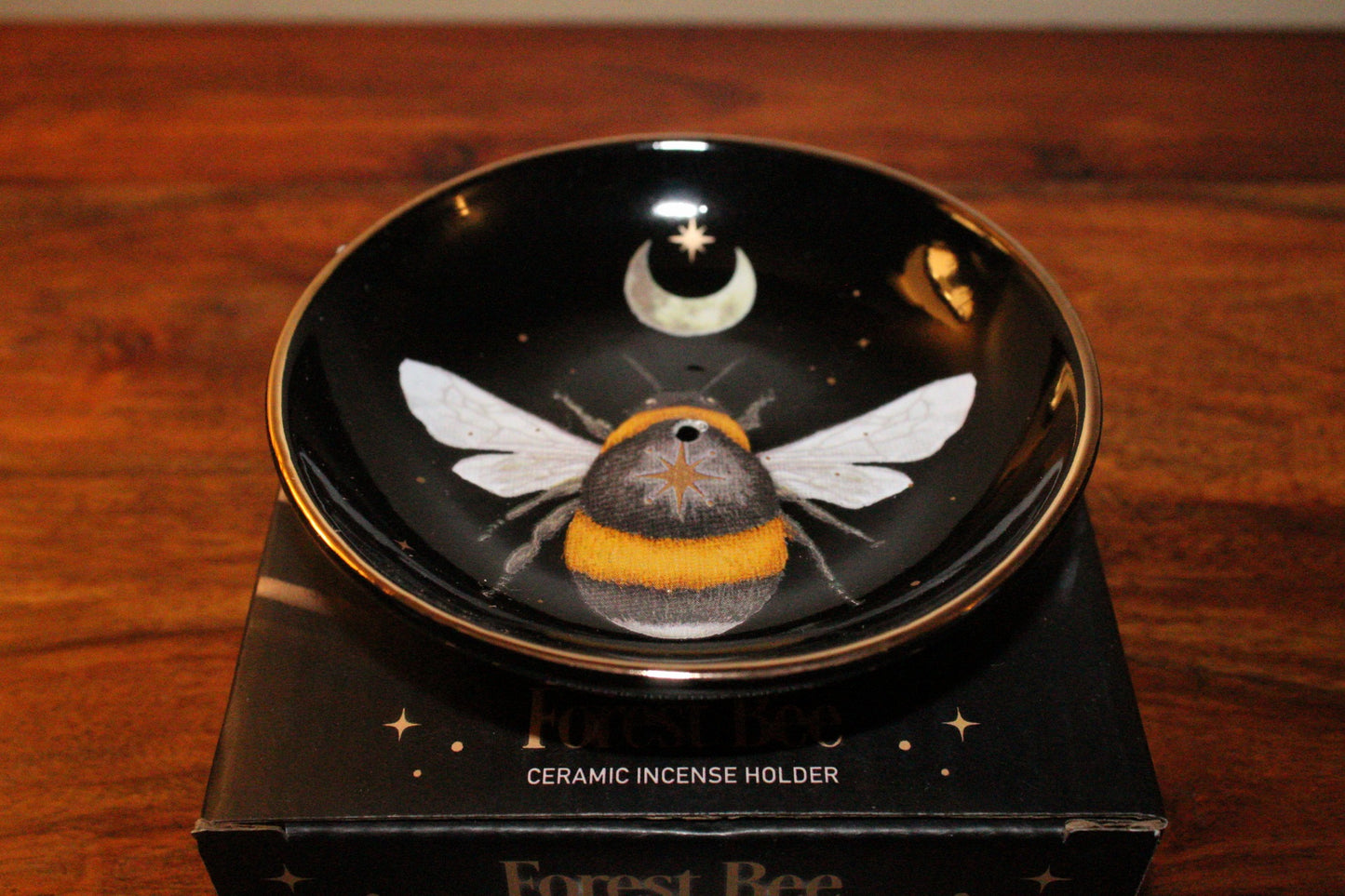 Forest Bee Ceramic Incense Plate