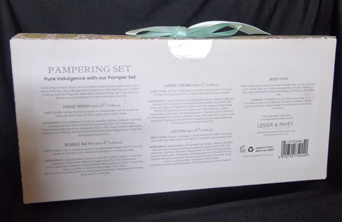 Fresh Linen Pampering Gift Set