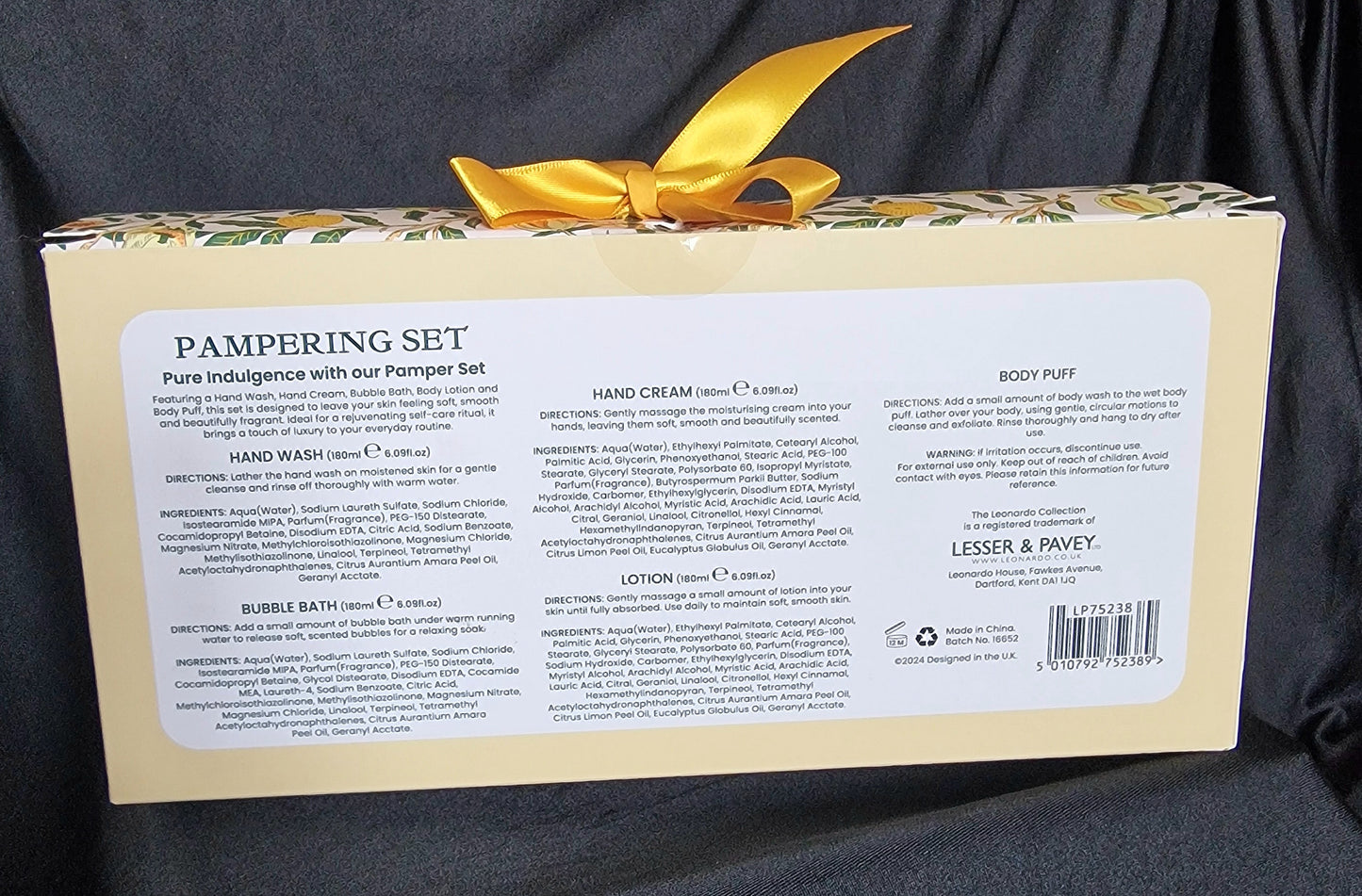 Lemon Pomegranate Pampering Gift Set