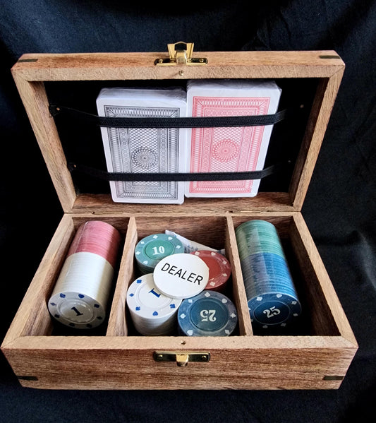 Wooden Poker Set