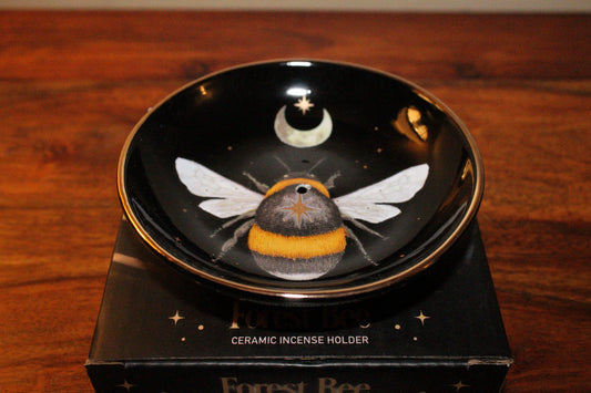 Forest Bee Ceramic Incense Plate