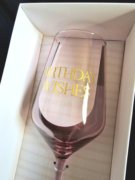 Birthday Wine Glass
